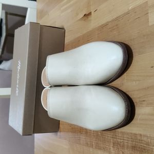 Madewell mules off-white size 8